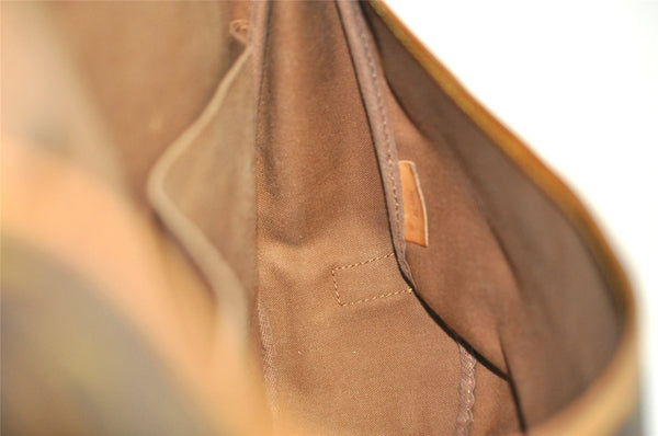 Authentic Louis Vuitton Monogram Saumur 43 Shoulder Cross Bag M42252 LV 7719I