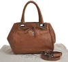 Authentic PRADA Leather Nappa 2Way Shoulder Hand Bag Purse Brown 7719J