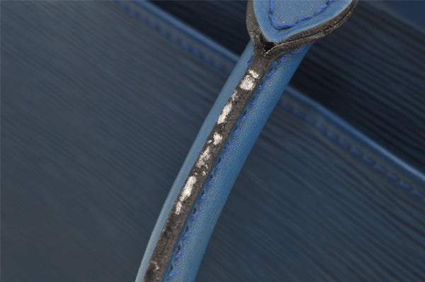 Authentic Louis Vuitton Epi Riviera Hand Bag Blue M48185 LV Junk 7720I