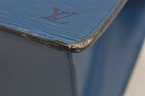 Authentic Louis Vuitton Epi Riviera Hand Bag Blue M48185 LV Junk 7720I