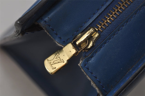 Authentic Louis Vuitton Epi Riviera Hand Bag Blue M48185 LV Junk 7720I