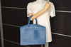 Authentic Louis Vuitton Epi Riviera Hand Bag Blue M48185 LV Junk 7720I