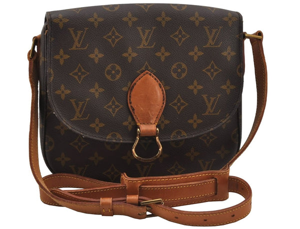 Authentic Louis Vuitton Monogram Saint Cloud GM M51242 Shoulder Cross Bag 7720J