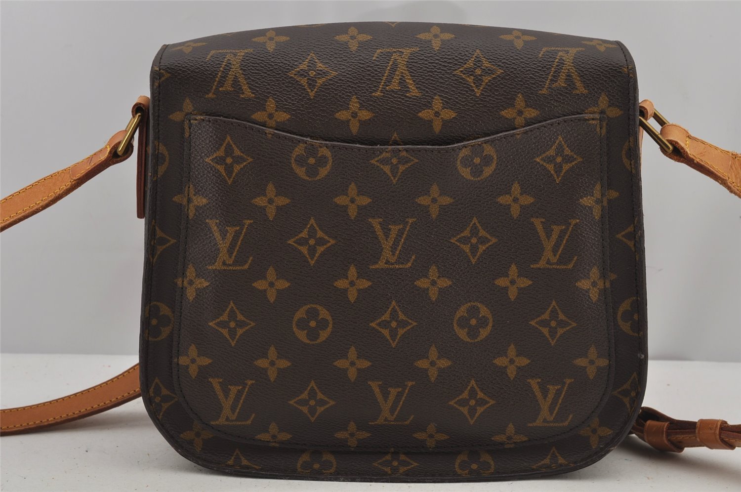 Authentic Louis Vuitton Monogram Saint Cloud GM M51242 Shoulder Cross Bag 7720J