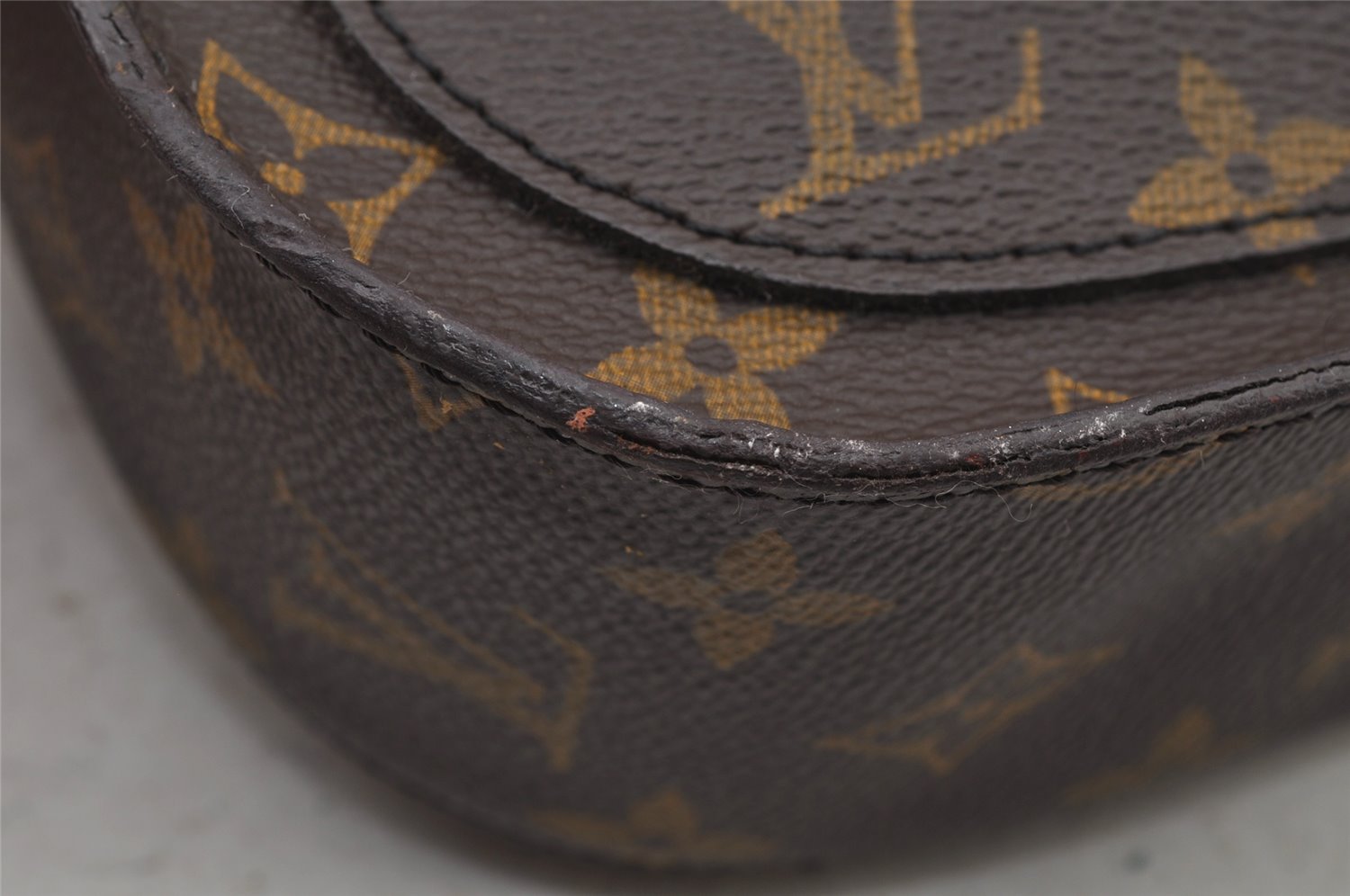 Authentic Louis Vuitton Monogram Saint Cloud GM M51242 Shoulder Cross Bag 7720J