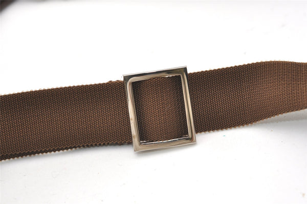 Authentic GUCCI Shoulder Cross Body Bag GG Canvas Leather 27639 Brown 7721J