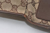 Authentic GUCCI Shoulder Cross Body Bag GG Canvas Leather 27639 Brown 7721J