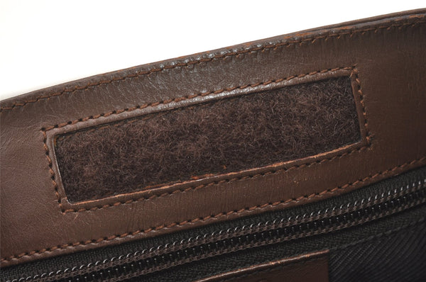 Authentic GUCCI Shoulder Cross Body Bag GG Canvas Leather 27639 Brown 7721J