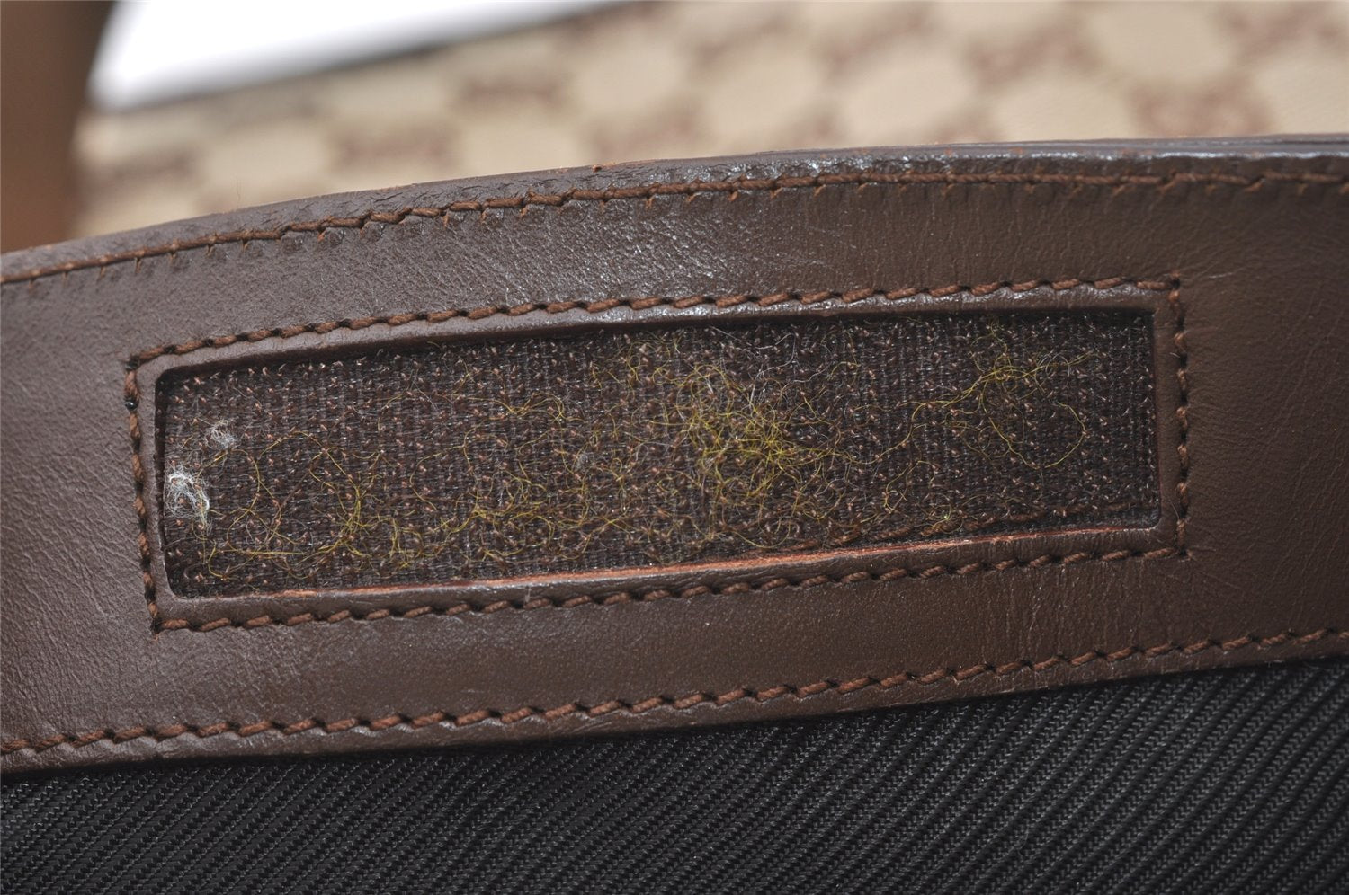 Authentic GUCCI Shoulder Cross Body Bag GG Canvas Leather 27639 Brown 7721J