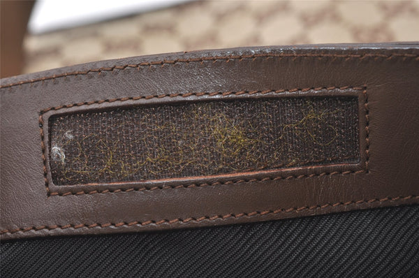 Authentic GUCCI Shoulder Cross Body Bag GG Canvas Leather 27639 Brown 7721J