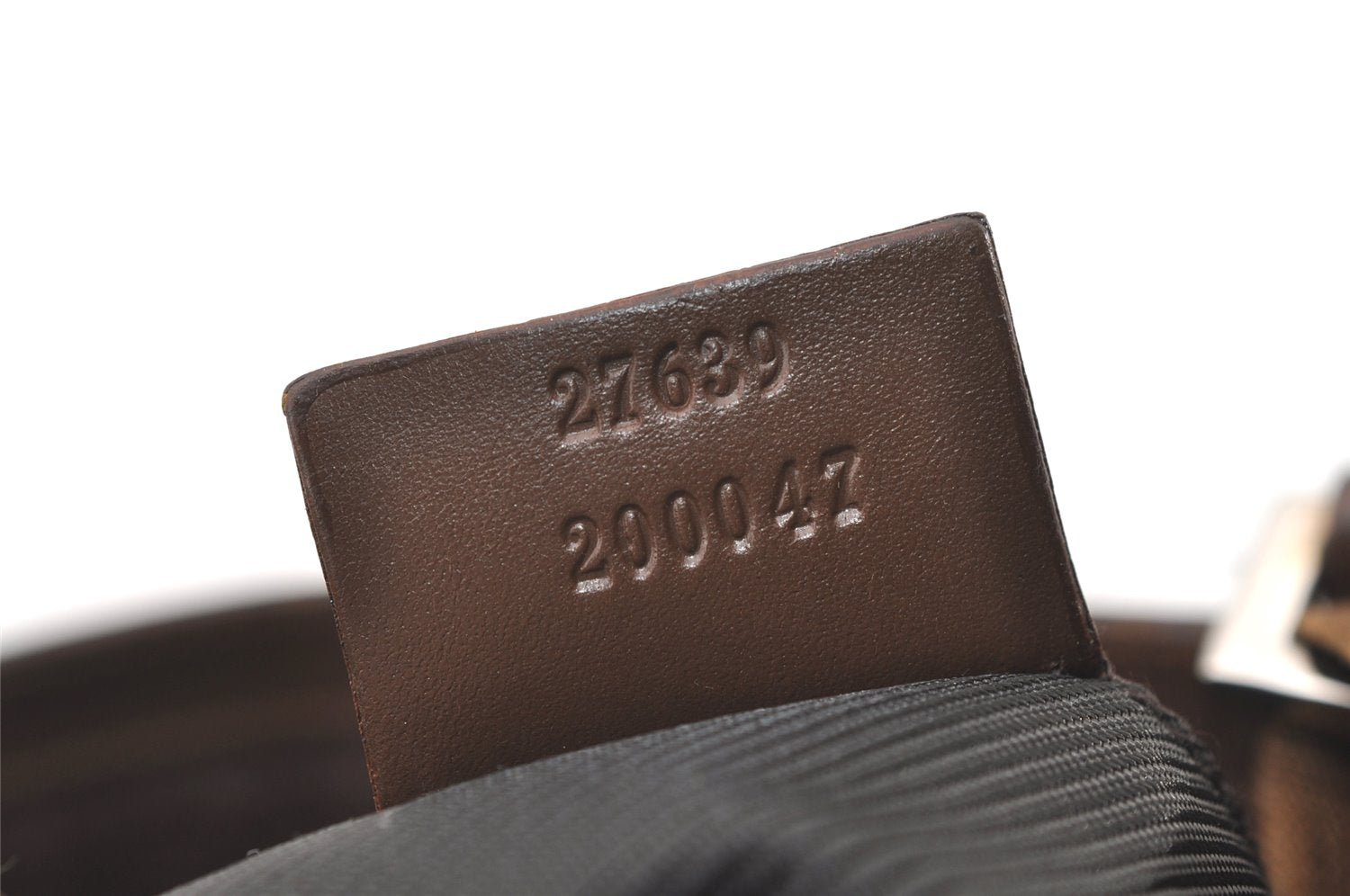 Authentic GUCCI Shoulder Cross Body Bag GG Canvas Leather 27639 Brown 7721J