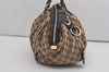 Authentic GUCCI Sukey 2Way Shoulder Tote Bag GG Canvas Leather Brown 7722I
