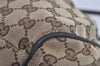 Authentic GUCCI Sukey 2Way Shoulder Tote Bag GG Canvas Leather Brown 7722I