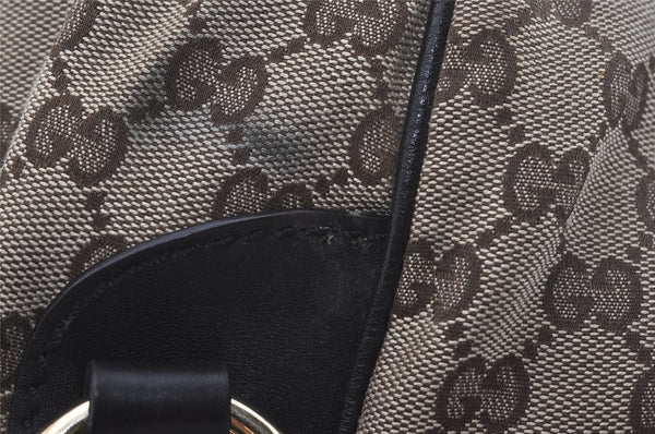 Authentic GUCCI Sukey 2Way Shoulder Tote Bag GG Canvas Leather Brown 7722I