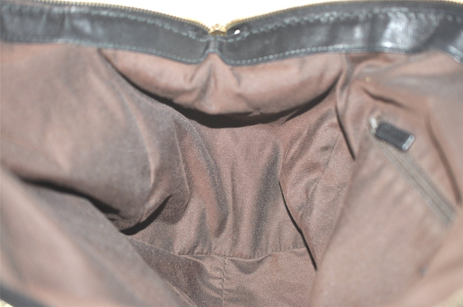 Authentic GUCCI Sukey 2Way Shoulder Tote Bag GG Canvas Leather Brown 7722I