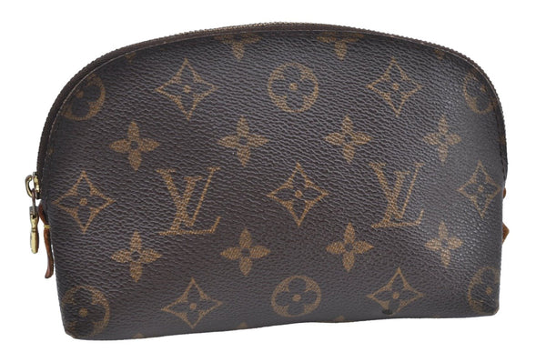 Authentic Louis Vuitton Monogram Pochette Cosmetic Pouch M47515 LV 7723H