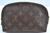 Authentic Louis Vuitton Monogram Pochette Cosmetic Pouch M47515 LV 7723H