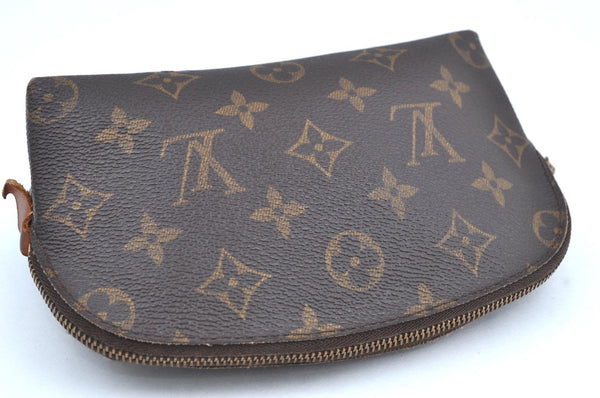 Authentic Louis Vuitton Monogram Pochette Cosmetic Pouch M47515 LV 7723H