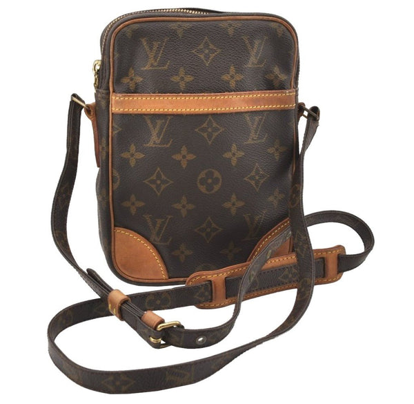 Authentic Louis Vuitton Monogram Danube Shoulder Cross Bag M45266 LV Junk 7724I