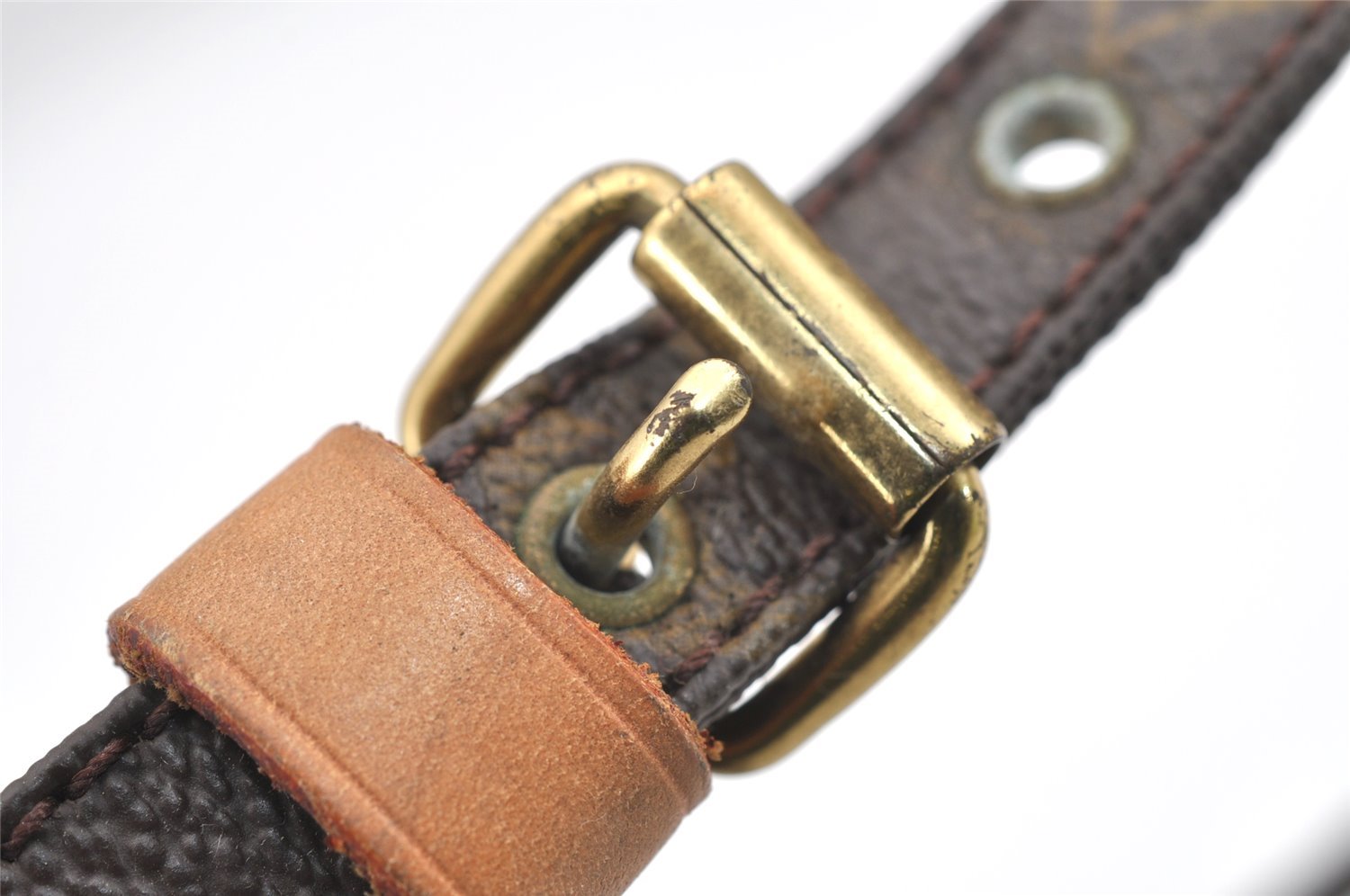 Authentic Louis Vuitton Monogram Danube Shoulder Cross Bag M45266 LV Junk 7724I