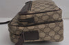 Authentic GUCCI Shoulder Cross Body Bag Purse GG PVC Leather 114531 Brown 7724J