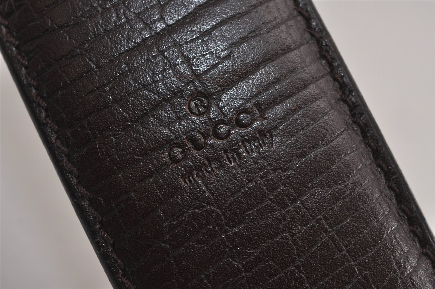 Authentic GUCCI Shoulder Cross Body Bag Purse GG PVC Leather 114531 Brown 7724J