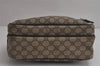 Authentic GUCCI Shoulder Cross Body Bag Purse GG PVC Leather 114531 Brown 7724J