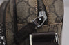 Authentic GUCCI Shoulder Cross Body Bag Purse GG PVC Leather 114531 Brown 7724J