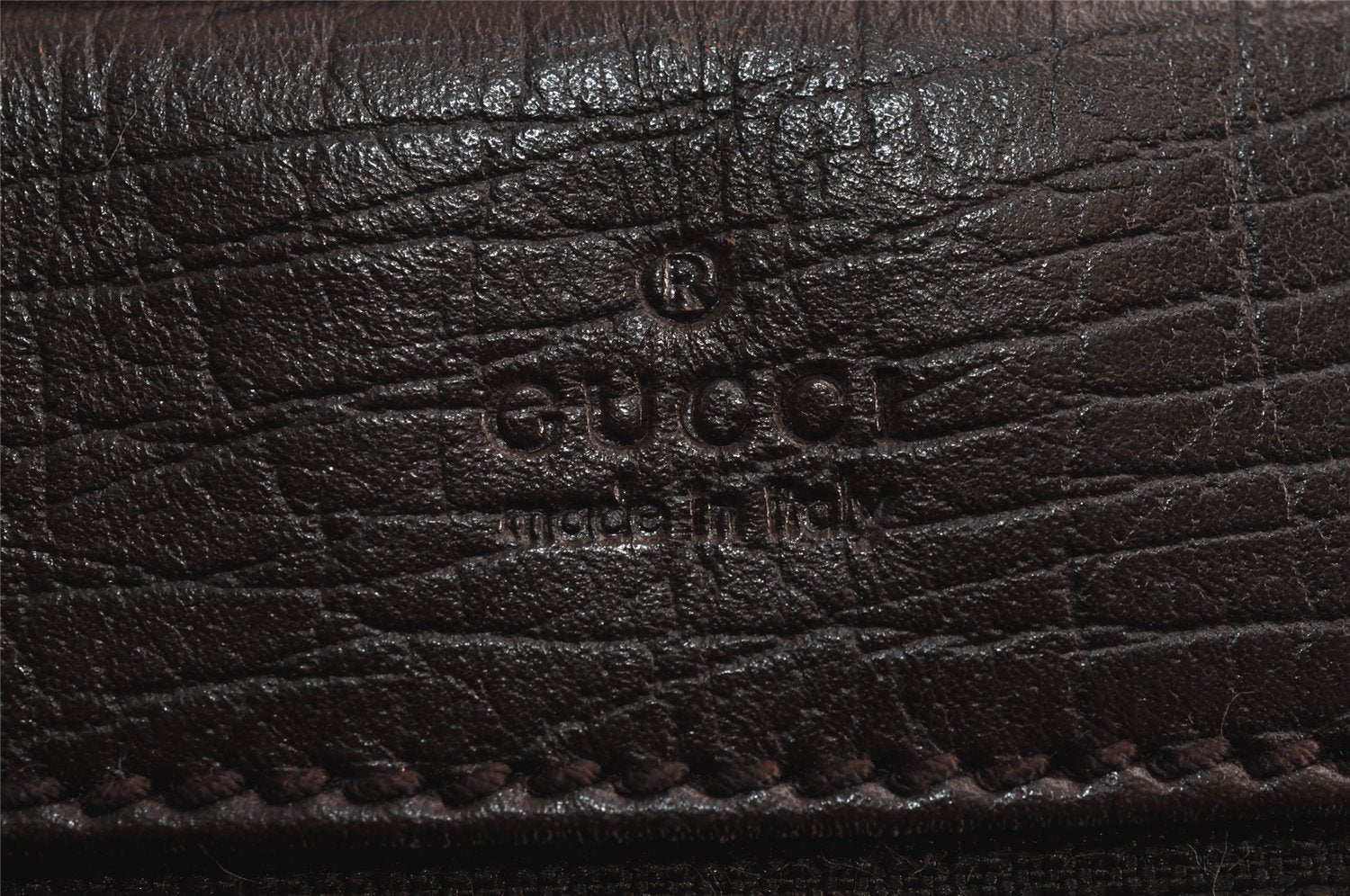 Authentic GUCCI Shoulder Cross Body Bag Purse GG PVC Leather 114531 Brown 7724J