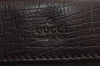 Authentic GUCCI Shoulder Cross Body Bag Purse GG PVC Leather 114531 Brown 7724J