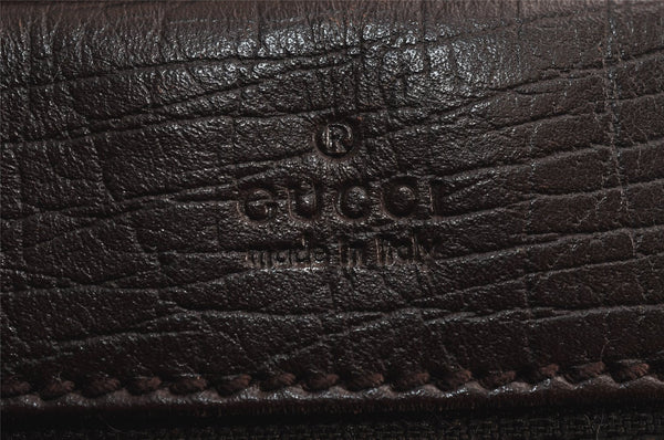 Authentic GUCCI Shoulder Cross Body Bag Purse GG PVC Leather 114531 Brown 7724J