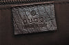 Authentic GUCCI Shoulder Cross Body Bag Purse GG PVC Leather 114531 Brown 7724J