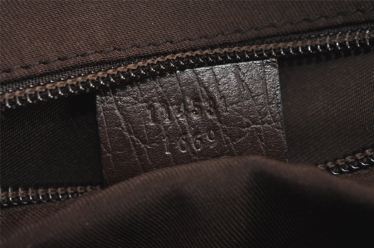 Authentic GUCCI Shoulder Cross Body Bag Purse GG PVC Leather 114531 Brown 7724J