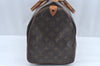 Authentic Louis Vuitton Monogram Speedy 40 Hand Boston Bag M41522 LV 7725I