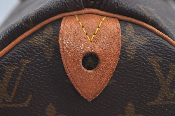 Authentic Louis Vuitton Monogram Speedy 40 Hand Boston Bag M41522 LV 7725I