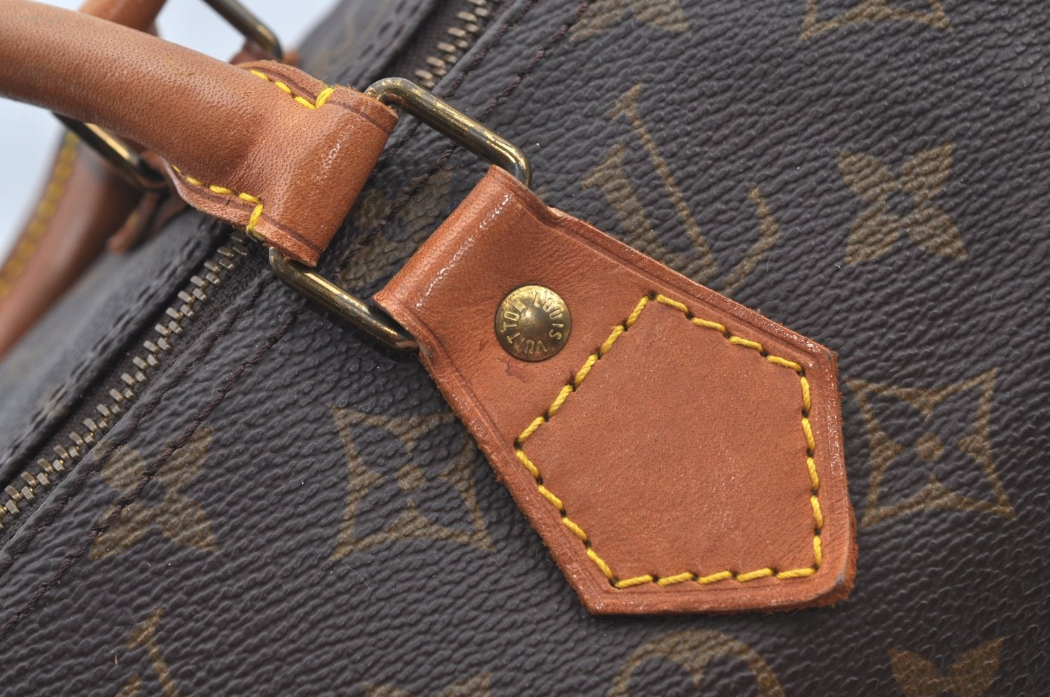 Authentic Louis Vuitton Monogram Speedy 40 Hand Boston Bag M41522 LV 7725I