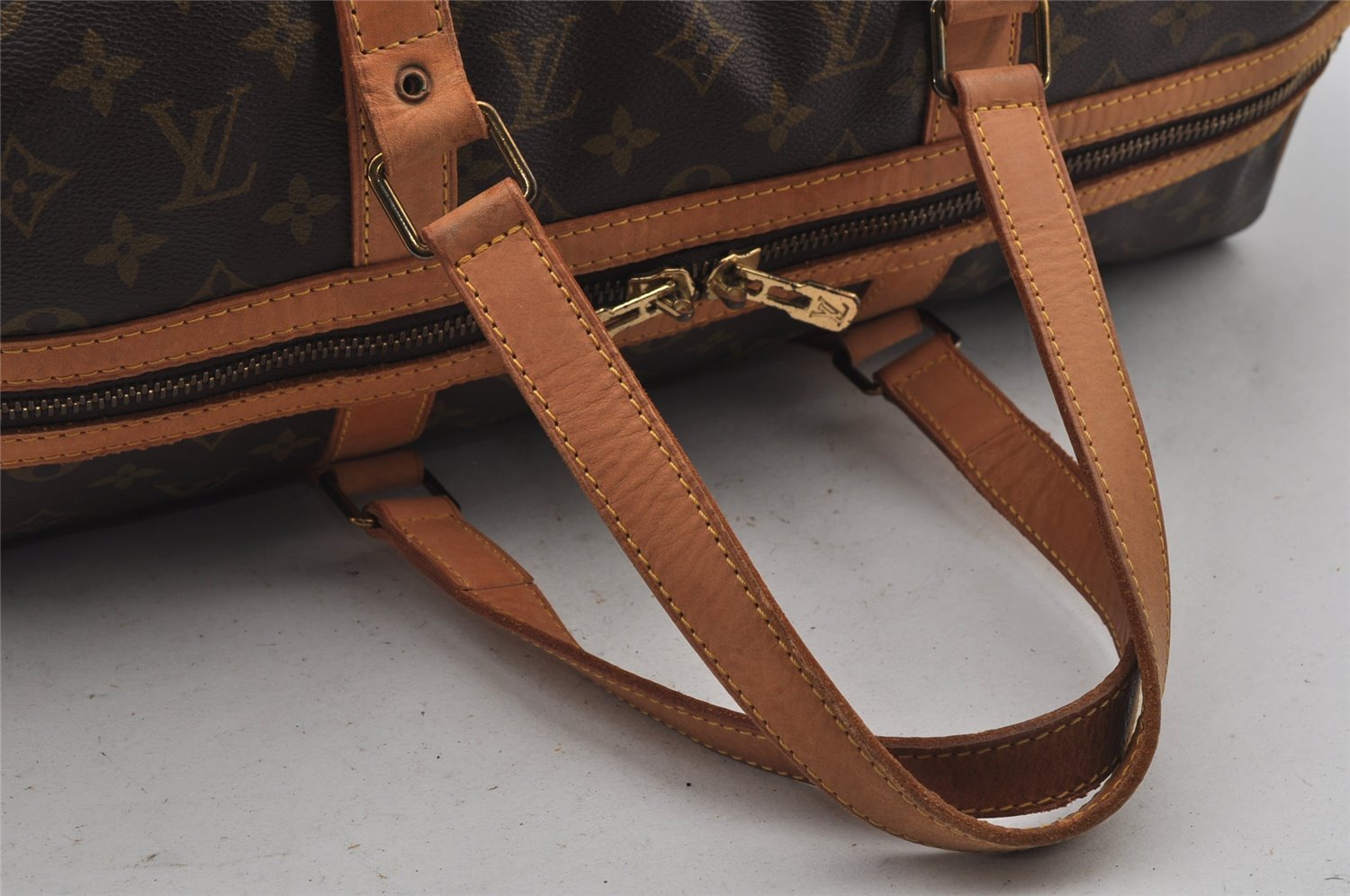 Authentic Louis Vuitton Monogram Sac Souple 45 Hand Boston Bag M41624 LV 7725J