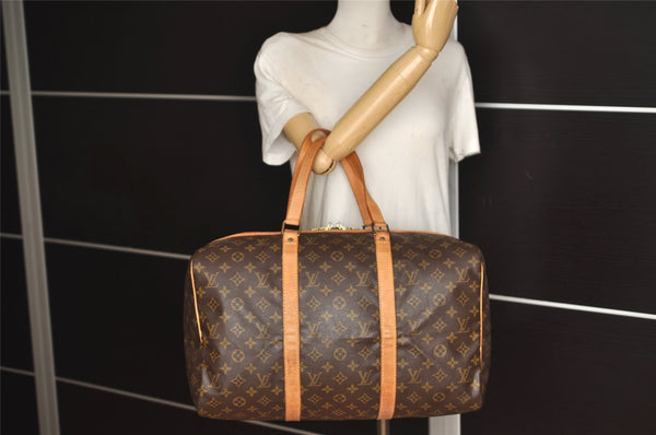 Authentic Louis Vuitton Monogram Sac Souple 45 Hand Boston Bag M41624 LV 7725J