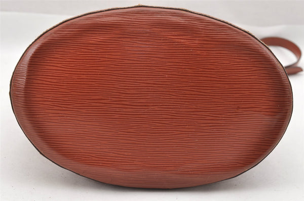 Authentic Louis Vuitton Epi Cluny Shoulder Bag Purse Brown M52253 LV 7726I