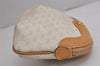 Authentic GUCCI Vintage Micro GG PVC Leather Clutch Hand Bag Purse White 7726J