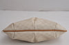 Authentic GUCCI Vintage Micro GG PVC Leather Clutch Hand Bag Purse White 7726J