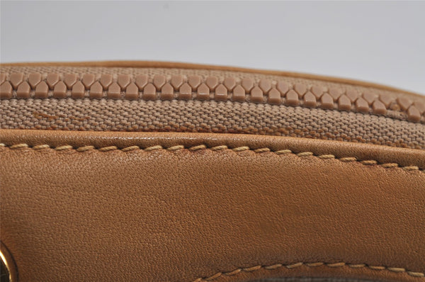 Authentic GUCCI Vintage Micro GG PVC Leather Clutch Hand Bag Purse White 7726J