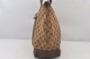 Authentic GUCCI Vintage Shoulder Tote Bag GG Canvas Leather 0190426 Brown 7726K