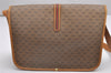 Authentic GUCCI Web Sherry Line Micro GG PVC Leather Shoulder Bag Brown 7727I