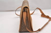 Authentic GUCCI Web Sherry Line Micro GG PVC Leather Shoulder Bag Brown 7727I
