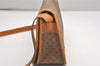 Authentic GUCCI Web Sherry Line Micro GG PVC Leather Shoulder Bag Brown 7727I