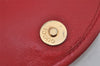 Authentic GUCCI Horsebit Waist Body Bag Purse Suede Leather Red Junk 7727J