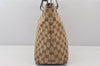 Authentic GUCCI Eclipse Shoulder Tote Bag GG Canvas Leather 139552 Brown 7727K