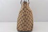 Authentic GUCCI Eclipse Shoulder Tote Bag GG Canvas Leather 139552 Brown 7727K