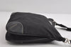 Authentic PRADA Nylon Tessuto Leather Shoulder Cross Body Bag Black 7729I